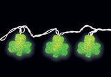 Amscan Green Shamrock Patio String Lights, 1 PC- 9FT, 11FT TOTAL LENGTH