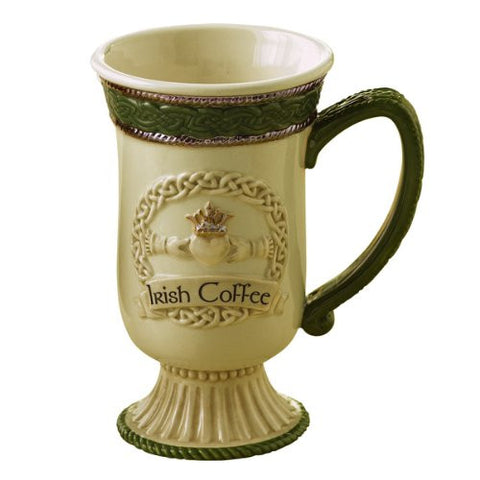 Grasslands Road Celebrating HeritageFriendship Loyalty Love Celtic Knot Claddagh Symbol Irish Coffee Mug