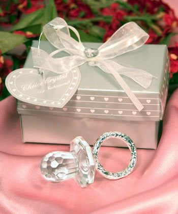 Choice Crystal Pacifier Wedding Baby Shower Favor