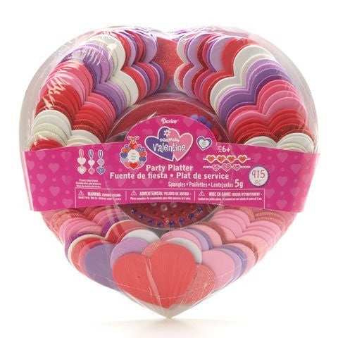 Darice 915 Piece Foam Party Platter Hearts (1 Pack)