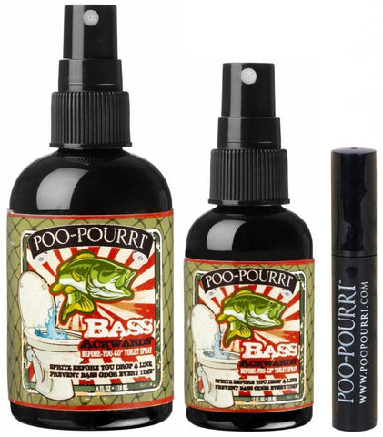 Poo-Pourri 3-piece Bathroom Deodorizer Set Bass Ackwards
