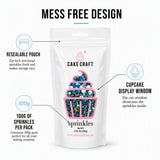 Cake Craft Pastel Sprinkles Collection 4-Pack 100g Each