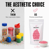 Cake Craft Pastel Sprinkles Collection 4-Pack 100g Each