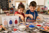 Cake Craft Primary Sprinkles 3 Pack 300g, Red Sugar strands, White Nonpareils & Blue Sugar Strands