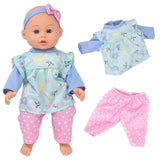 Dolls To Play Soft Body Baby Doll, 14 Inch Doll with Clothes Set and Accessories - Blue
