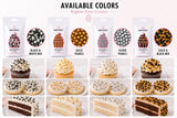 Cake Craft Gold & Silver Sprinkles 4 Pack, Gold Mix & Sugar Pearls Set 400g