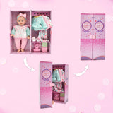 Dolls To Play Soft Body Baby Doll, 14 Inch Doll with Clothes Set and Accessories - Blue