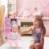 My Lil Wardrobe 14-Inch Realistic Soft Baby Doll with Clothes &amp; Accessories - Pink