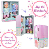 Dolls To Play Soft Body Baby Doll, 14 Inch Doll with Clothes Set and Accessories - Blue