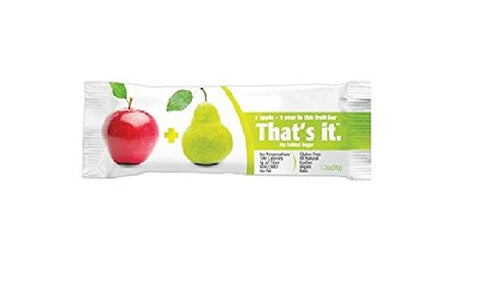 That's It Fruit Bars, Apple and Pear, Pack of 24 (2 Cases)