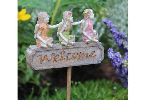 Miniature Fairy Garden The Welcome Trio