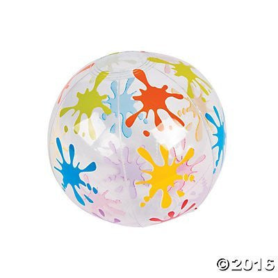 Little Artist Paint Party Mini-Size Beach Balls - 12 ct