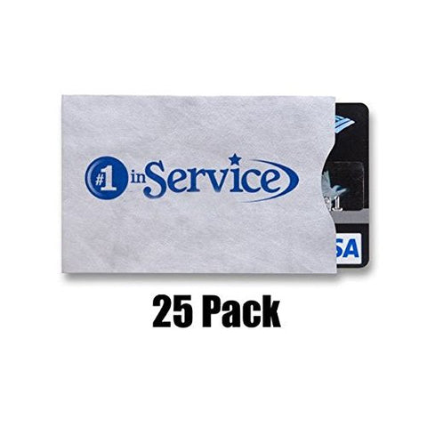 25 RFID Blocking Credit Card Holder for Women and Men Sleeves Holders for Wallet Protection Tyvek Cards Shield Sleeve Identity Theft Protection