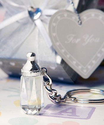 Fashioncraft Choice Crystal Collection Baby Bottle Design Key Chain