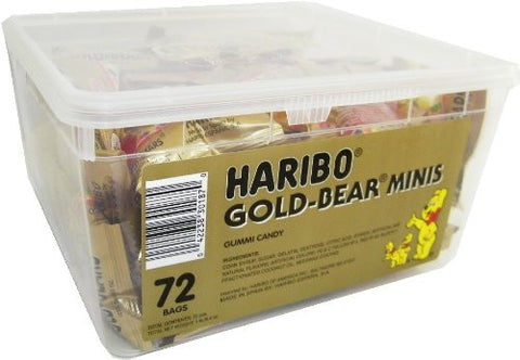 Gummi Bear Minis by Haribo 72ct. Tub