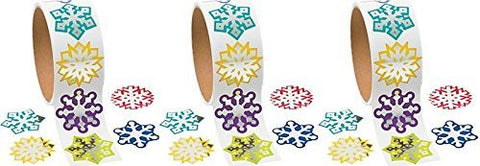 Foil Snowflake Stickers - Scrapbook Crafts Christmas Snowflake Stickers (3)
