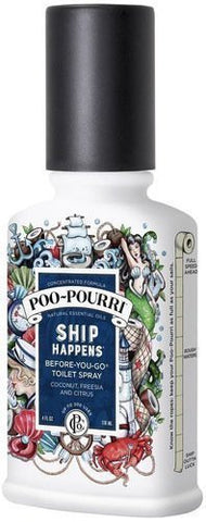 Poo-Pourri Before-You-Go Toilet Spray Bottle, 4 oz., Ship Happens