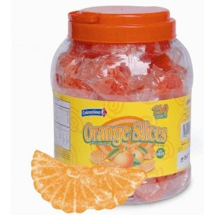 Colombina Individually Wrapped Orange Slices - 150ct Jar