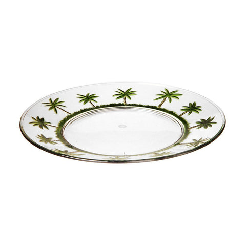 Unique set of 4 - Acrylic Palm Tree Classic Series 11" Plate
