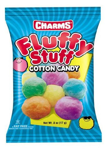 Fluffy Stuff Cotton Candy, 2.5-Ounce Bags (Pack of 12)