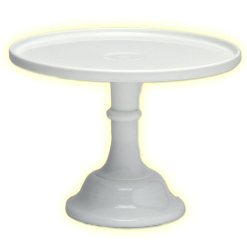 Mosser Glass 12" Milk Glass Cake Plate/stand