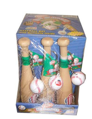 Dubble Bubble Big Slugger Baseball Bat and Keychains Kidsmania - Pack of 12