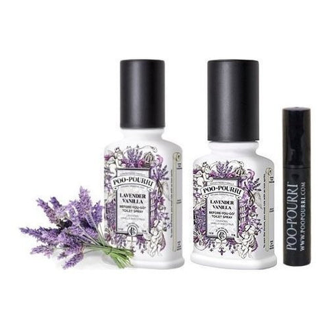 Poo-Pourri Bathroom Deodorizer Set, Lavender Vanilla