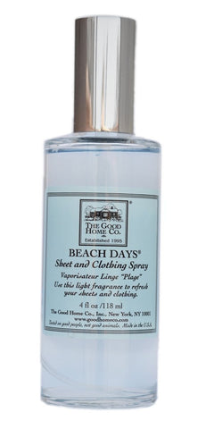 The Good Home Co. Sheet and Clothing Spray, Beach Days, 4 Ounce