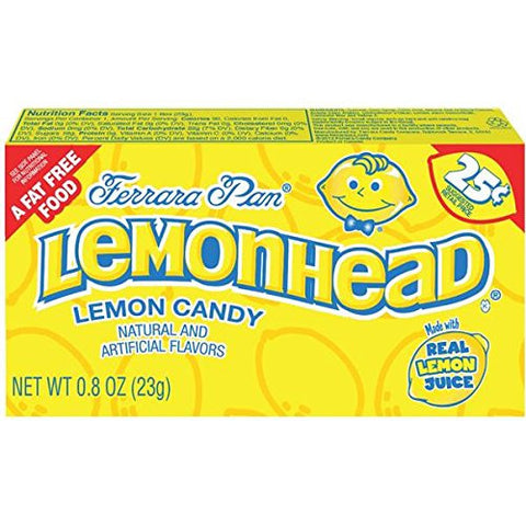 Ferrara Pan Lemonhead Candy 0.8 oz Box (24 Pack)