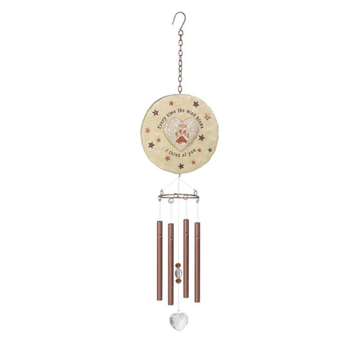 Pawprint Wind Chime from Grasslands Road