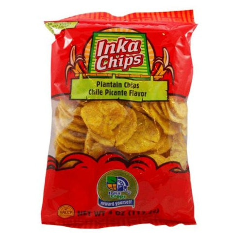 Inka Crops Inka Chip-Plantain With Chile, 4-Ounce (Pack of 12)