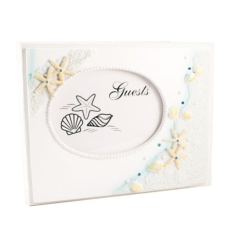 Finishing Touches Collection Beach Themed Wedding Guest Book