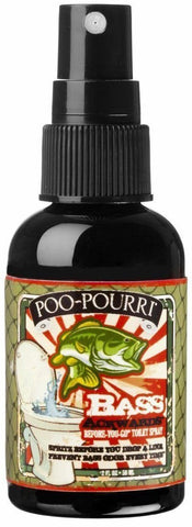 Poo-Pourri Bass Ackwards Mountain Air Pine Scent 2 oz. Before-You-Go Toilet Spray Bottle