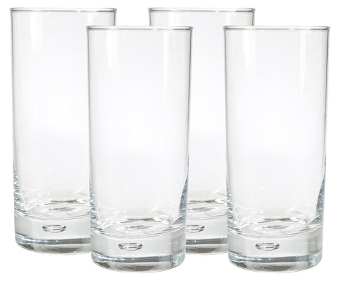 Home Essentials Red Series 17 Oz. Round Cut Highball Drinking Glasses