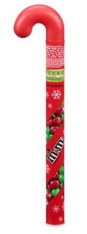 Milk Chocolate M&M's Holiday Filled Candy Cane, 3oz