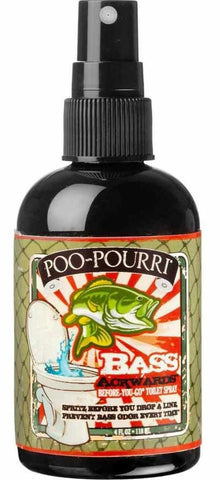 Poo-Pourri Before-You-Go Toilet Spray 4-Ounce Bottle, Poo-Pourri Bass Ackwards Mountain Air Pine Scent