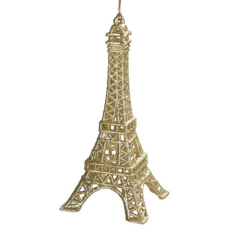 French Eiffel Tower Acrylic Christmas Ornament