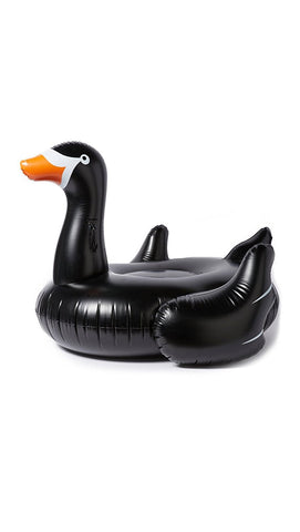 SunnyLife Women's Inflatable Swan, Black, One Size