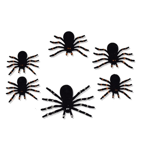 Halloween Spiders Set of 6 in 3 Sizes