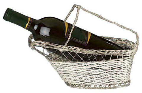Silver Plated Wine Bottle Cradle - Wine Caddy or Pourer