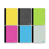 3 Pk. Polka Dot Poly Cover Personal Composition Book, College Ruled 80 Ct. 5" x 7"