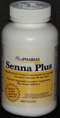 Senna Plus (Compare to Senokot-S) 1000ct
