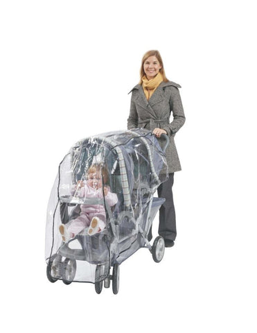 Rain Cover / Wind Shield for Twin Limo Tandem 2 Canopy Double Strollers