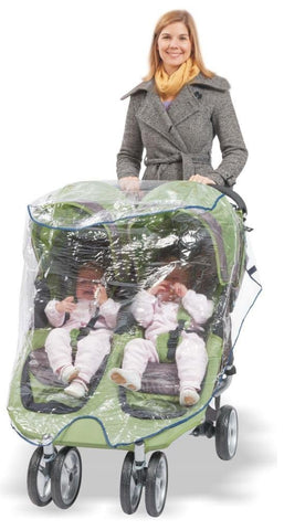 Comfy Baby! Universal Double Jogging Stroller Waterproof Rain Cover/Wind Shield