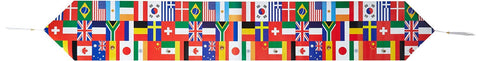 Printed International Flag Table Runner Party Accessory (1 count) (1/Pkg)