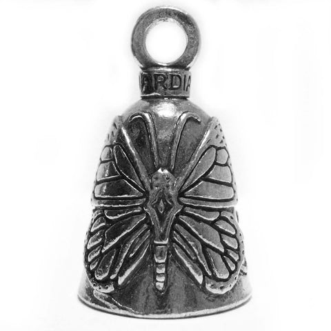 Guardian® Butterfly and Flowers Motorcycle Biker Luck Gremlin Riding Bell or Key Ring