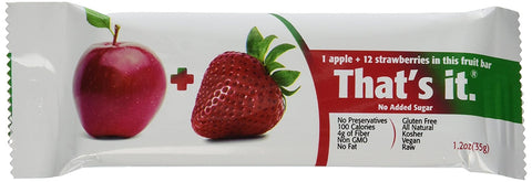 That’s It Fruit Bars, Apple/Strawberry, 12 Count