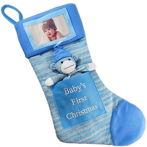 Babys Boy First Christmas Stocking