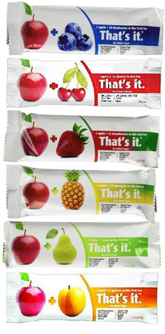 That's It Fruit Bars, 6 Flavors Variety Pack (Pack of 36)