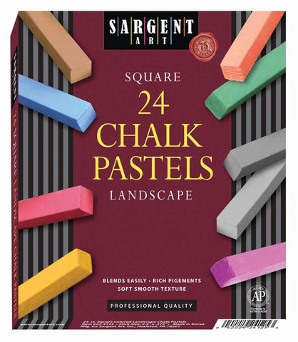 Sargent Art 22-4125 24-Count Landscape Square Half Pastels